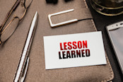 Lesson Learned on table