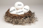 Eggs in a Nest As Different Qualified Retirement Accounts