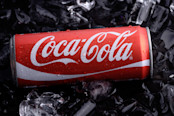 Coca Cola Can Black Backdrop