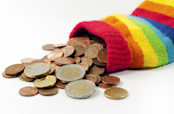 savings in a wool sock