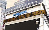 Dow Jones Sign in New York