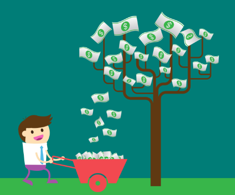Cartoon Money Tree Image
