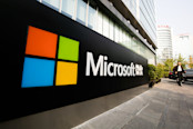 Microsoft Logo in China
