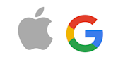 Apple and Google company logos