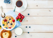 Breakfast on a table