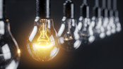 light bulb powering up