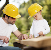 Family Working Together Image