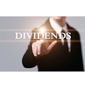 Man touching the word dividend
