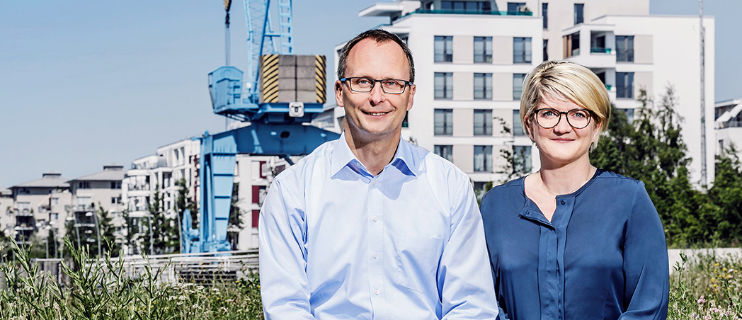 Kundenbetreuer Thomas Rieger & Bauingenieurin Silke Baack