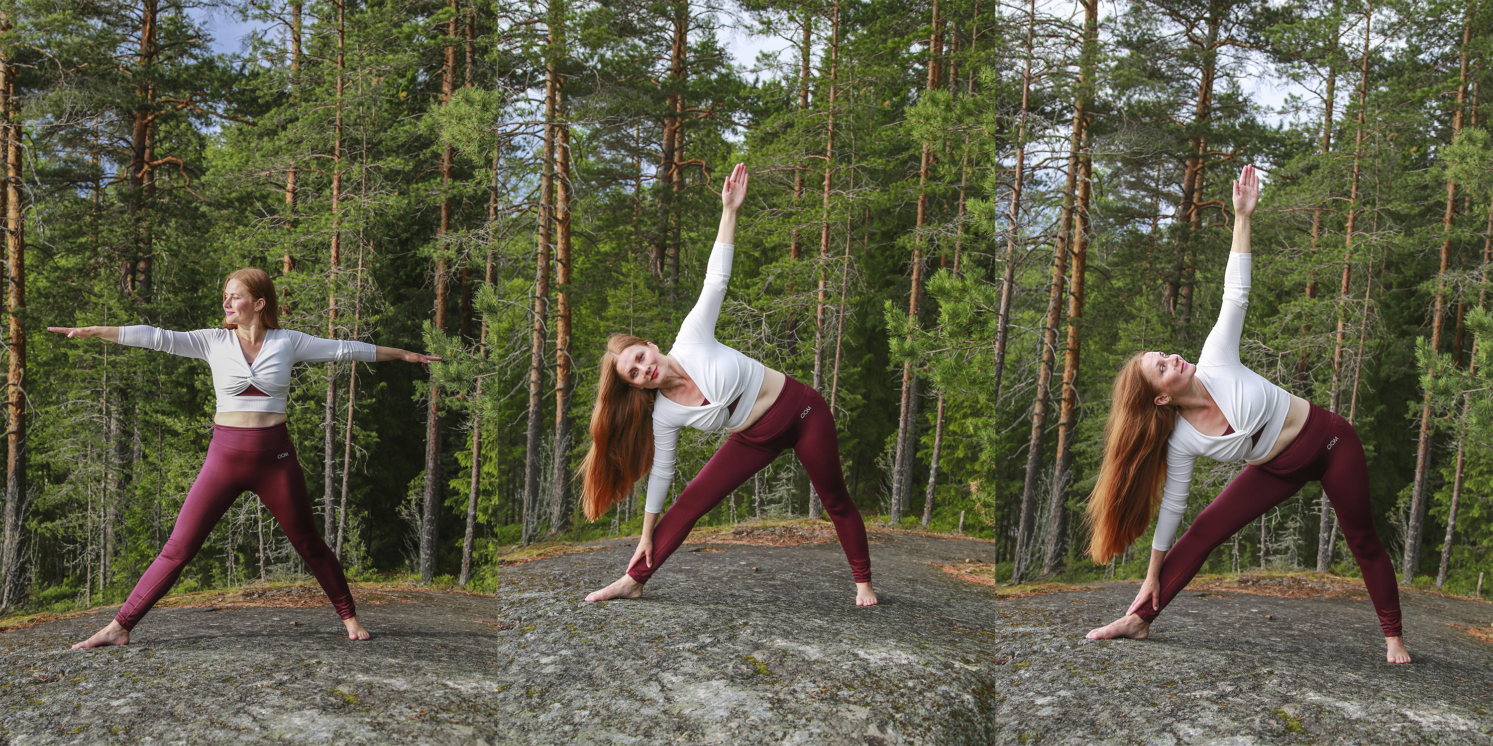 Eeva tekee kolmioasanan