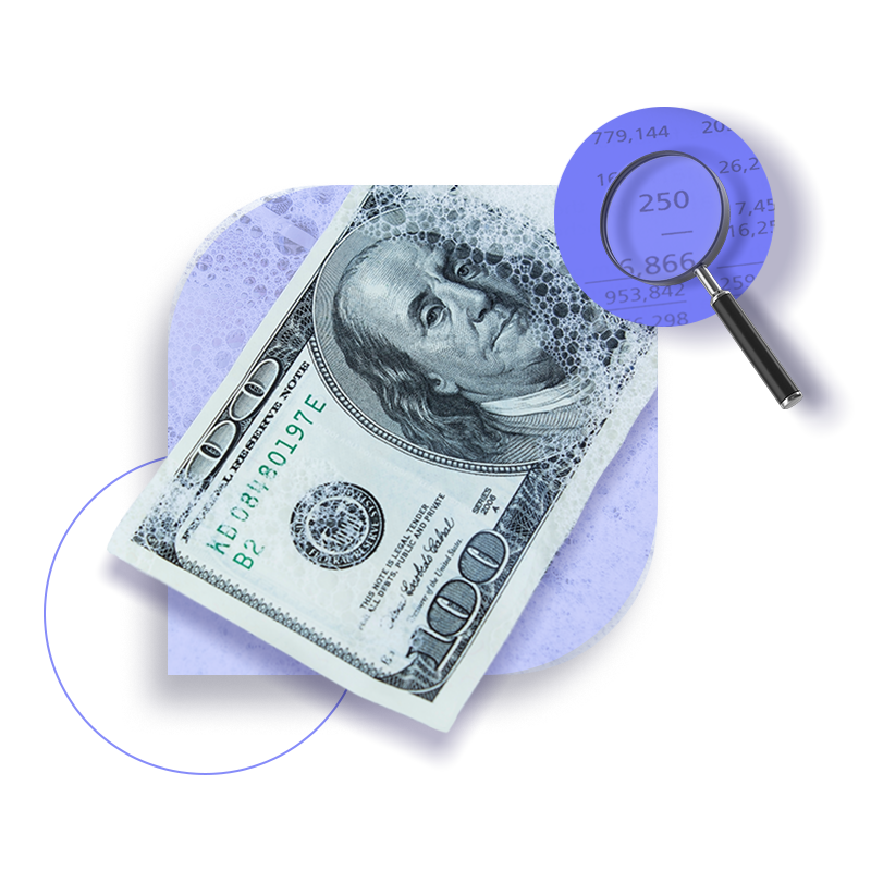 AML Definition dollar bill