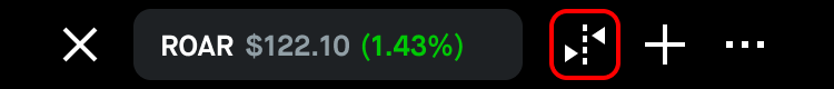MAC options chain icon in chart example