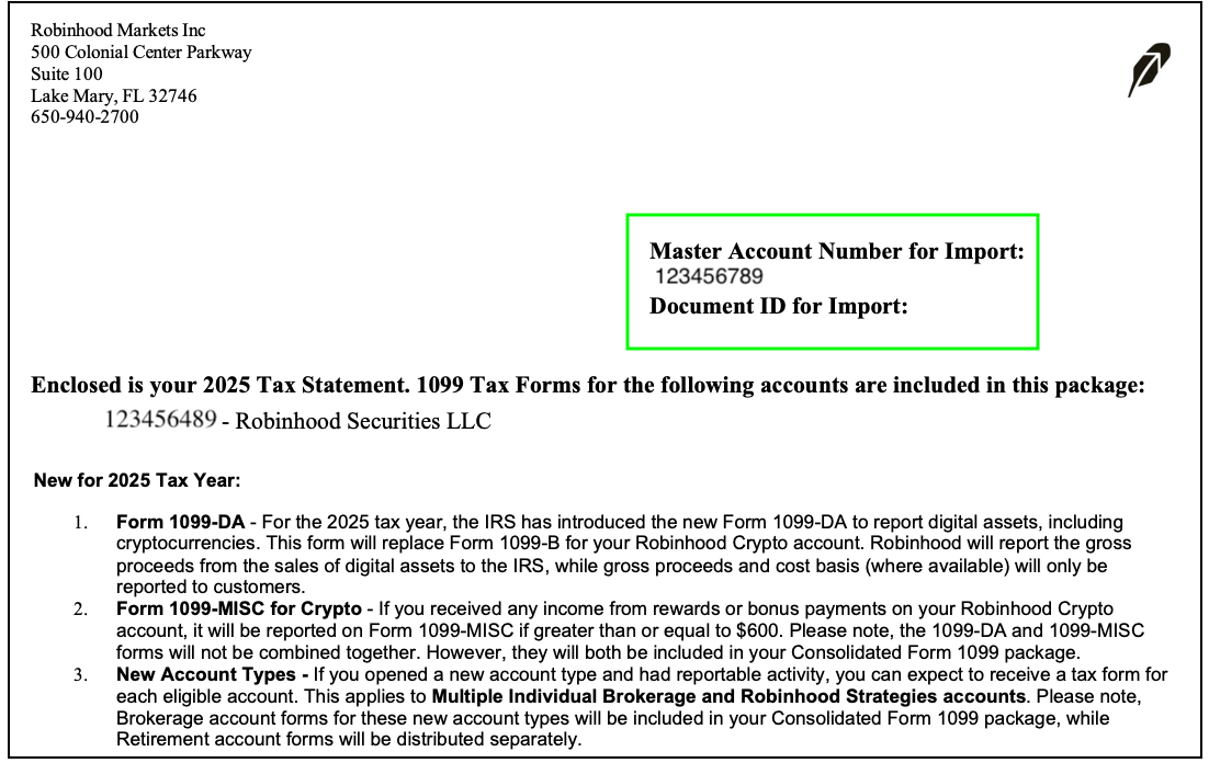 1099 Cover letter 2025