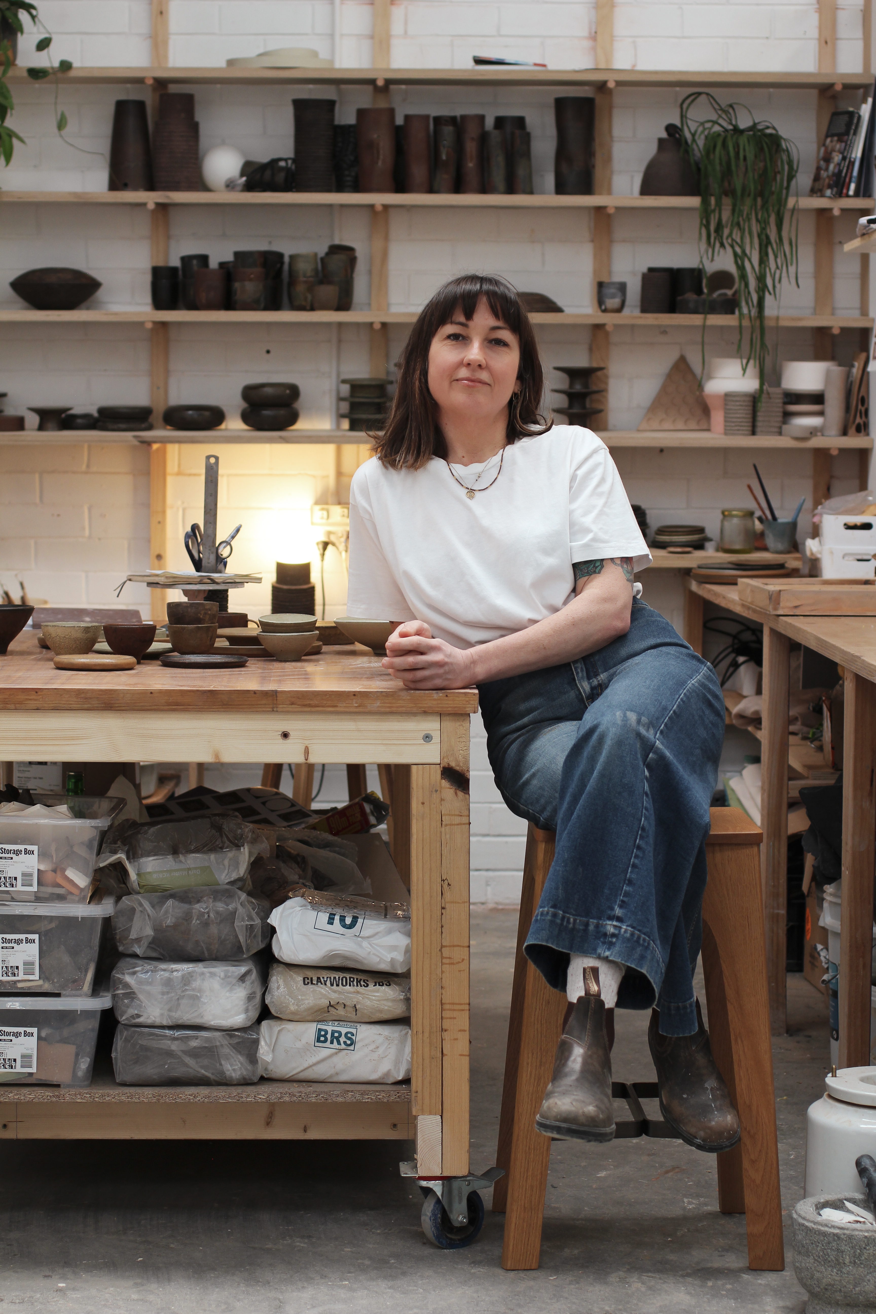 Kate Bowman in Studio