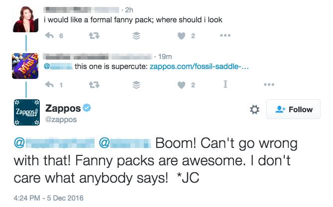 online reputation - zappos social support