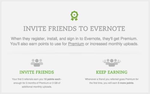 Evernote rewards loyal customers