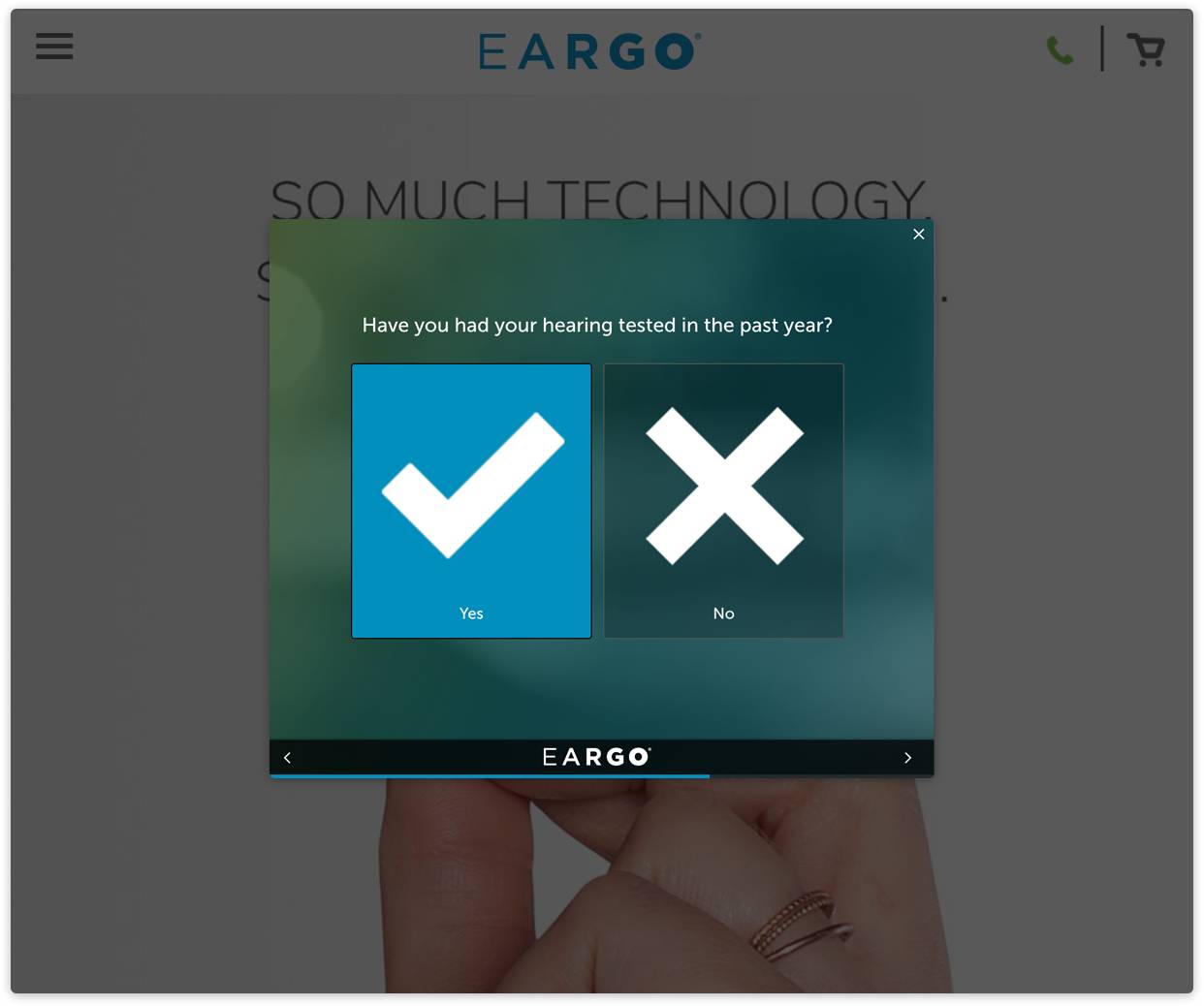 Eargo Website Surveys