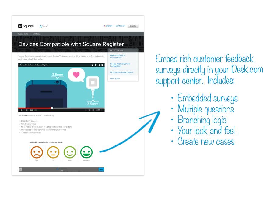 getfeedback for support centers
