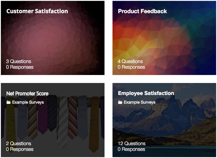 survey templates - send online surveys