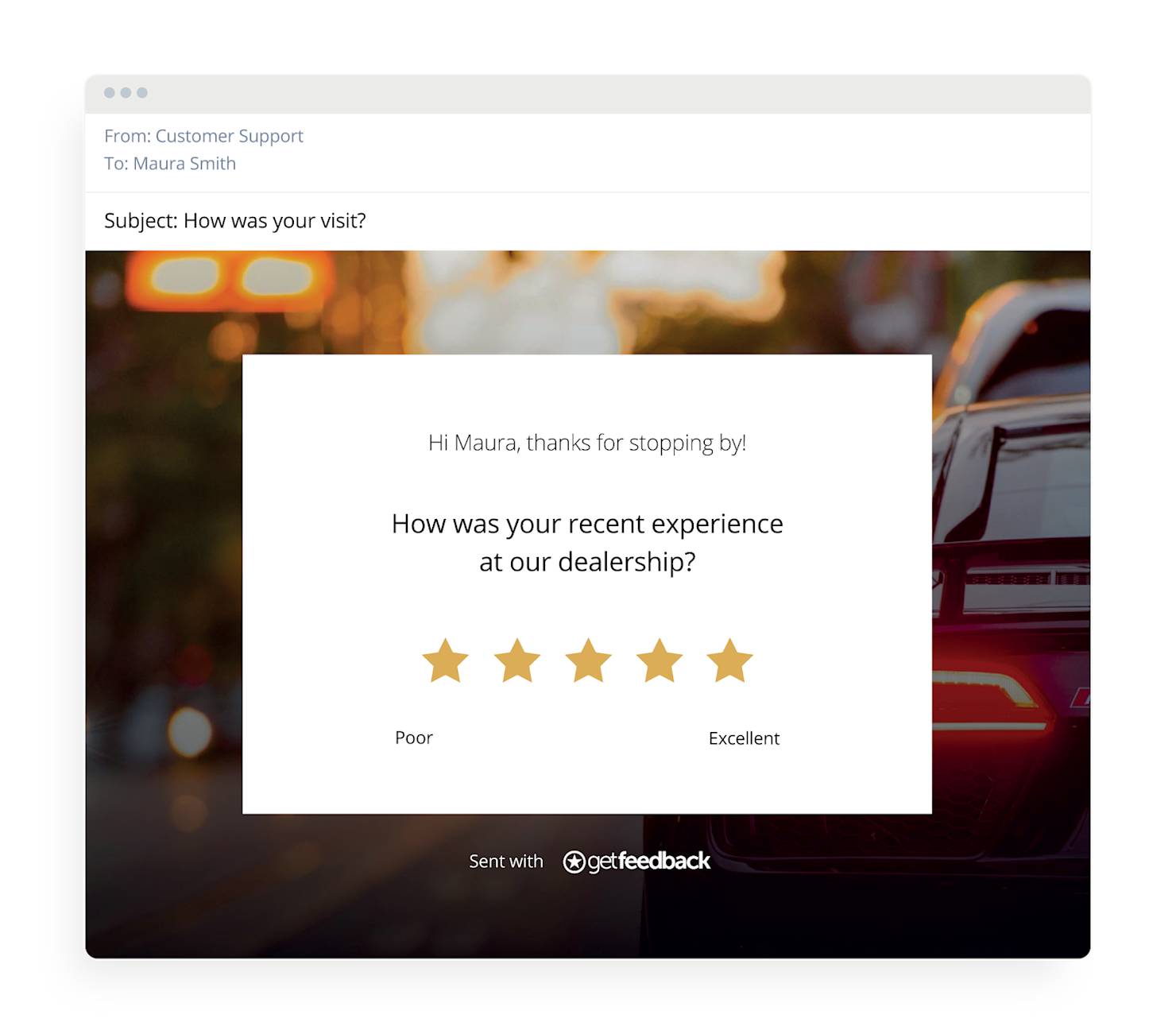 Customer Satisfaction (CSAT) Survey - Embedded in Email