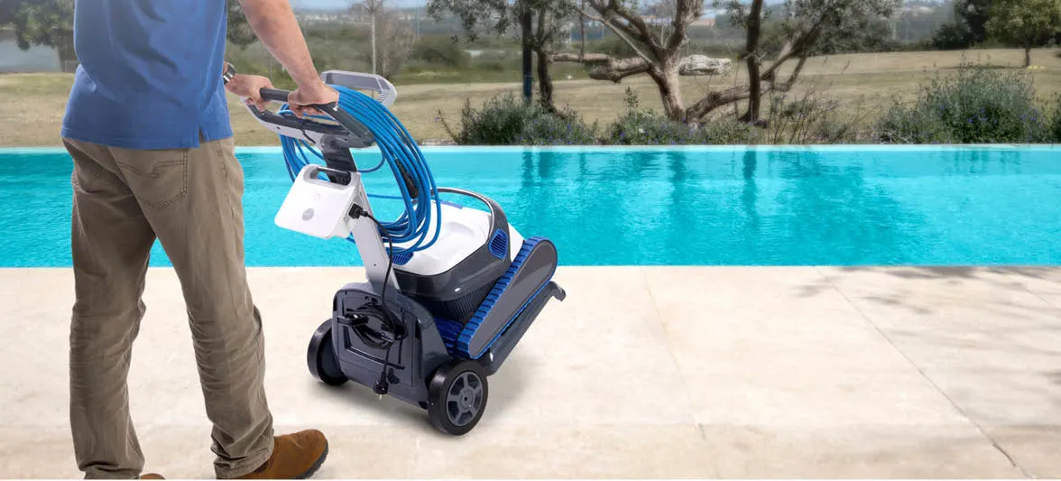 Dolphin robotic pool cleaners caddy convenience
