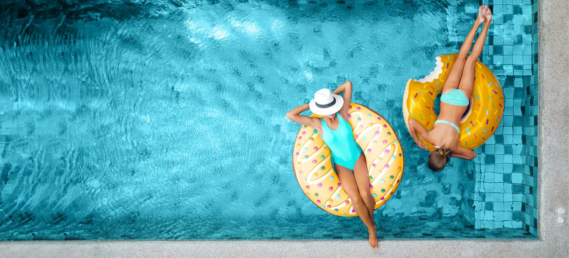 Relax in style with inflatable pool floats and loungers