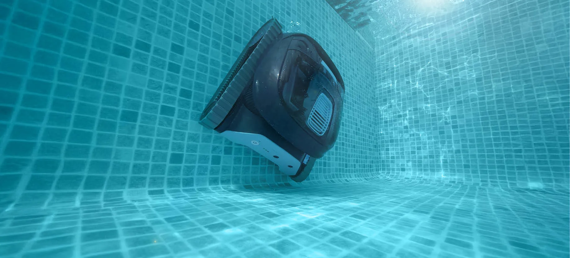 Liberty 200 cordless robot pool cleaner under the pool