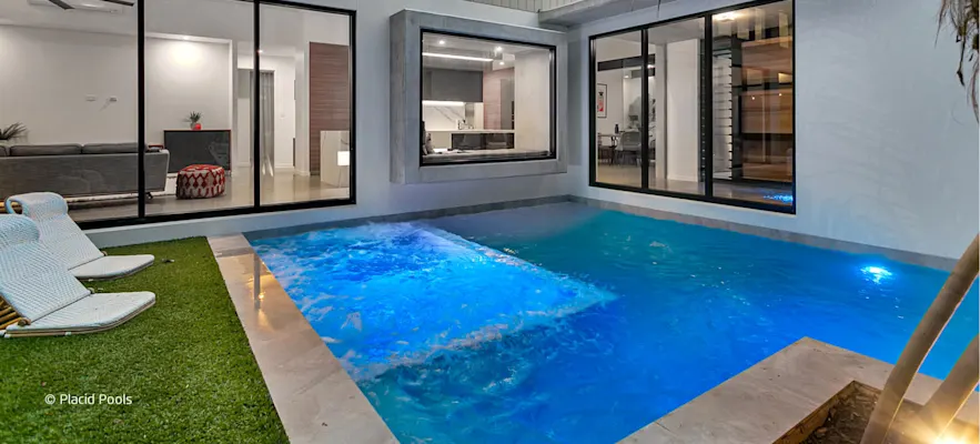 Beautiful mineral pool.