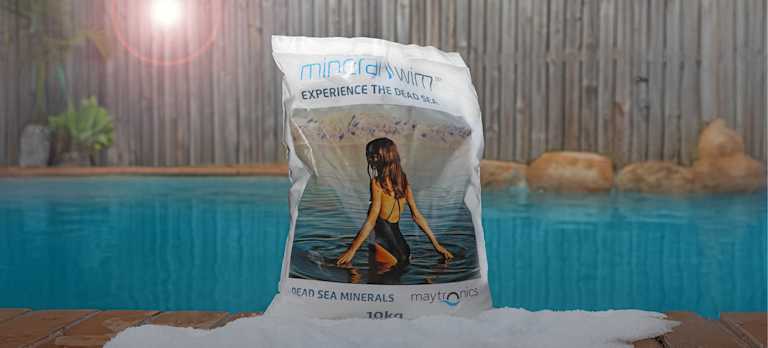 Embrace the Spa Lifestyle at Home Mineral Swim on the pool.