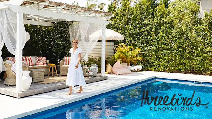 Lana and her mineral swim pool