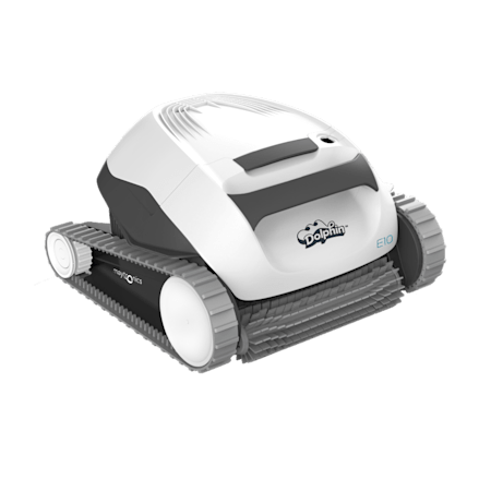 Maytronics Dolphin E 10 top-down left 45-degree view