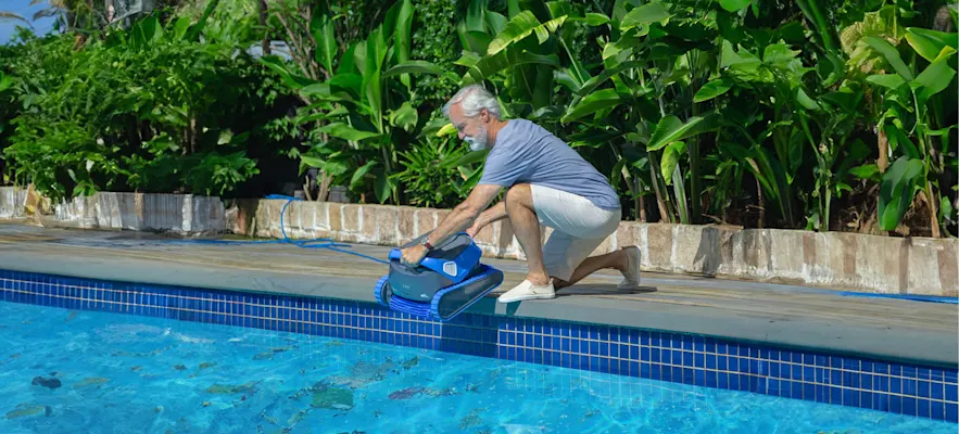 How Dolphin robotic pool cleaners excel at leaf removal