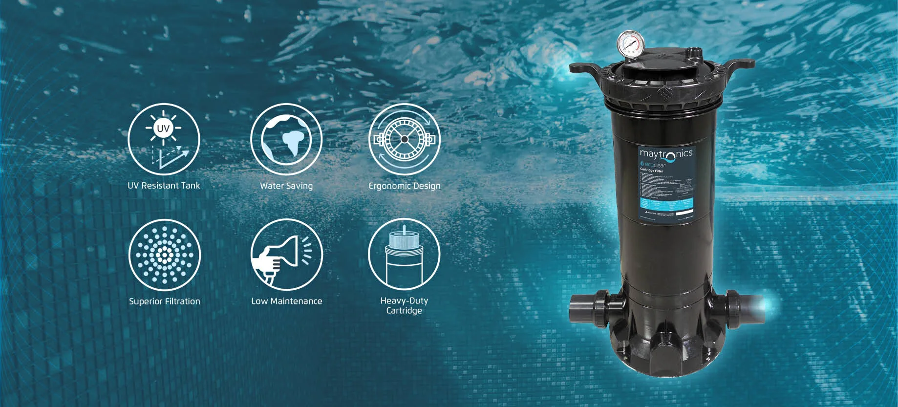 ecoclear Cartridge Filter features