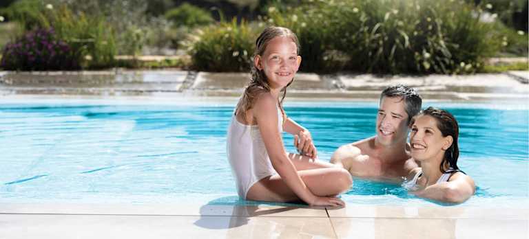 Choose Mineral Swim - Family Swimming in a clean pool
