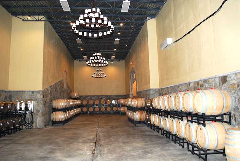 Blue Valley Winery, Barrel Room