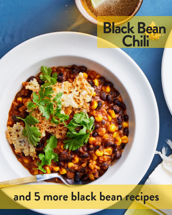 Black Bean Chili with Cheddar Crisps