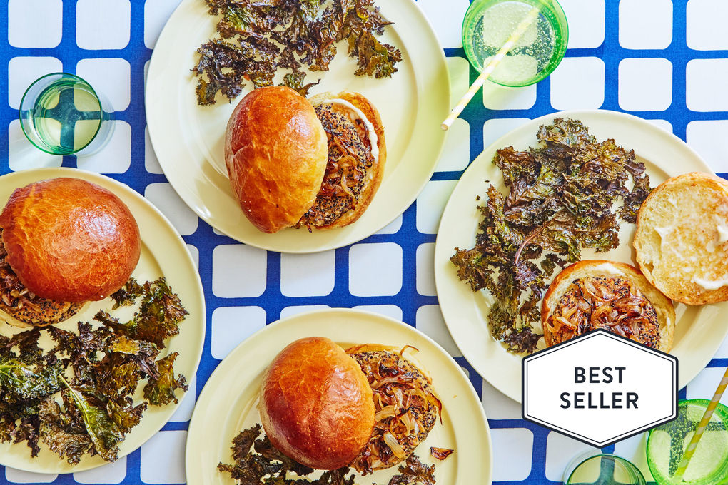 Quinoa-Bean Veggie Burgers with Kale Chips