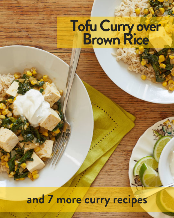 Tofu Curry over Brown Rice