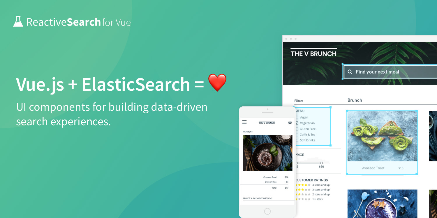 Vue.JS Components for building Search UIs – All things