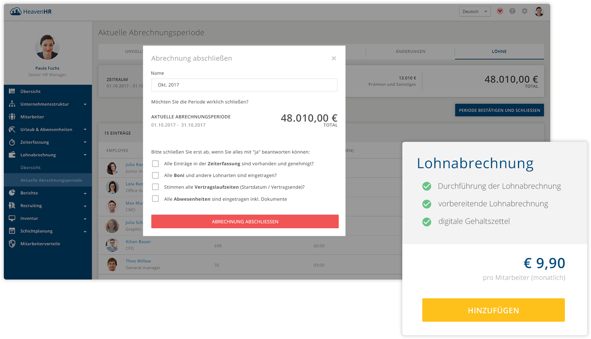 Die Lohnabrechnung zum Komplettpreis garantiert volle Kontrolle bei umfangreicher Beratung