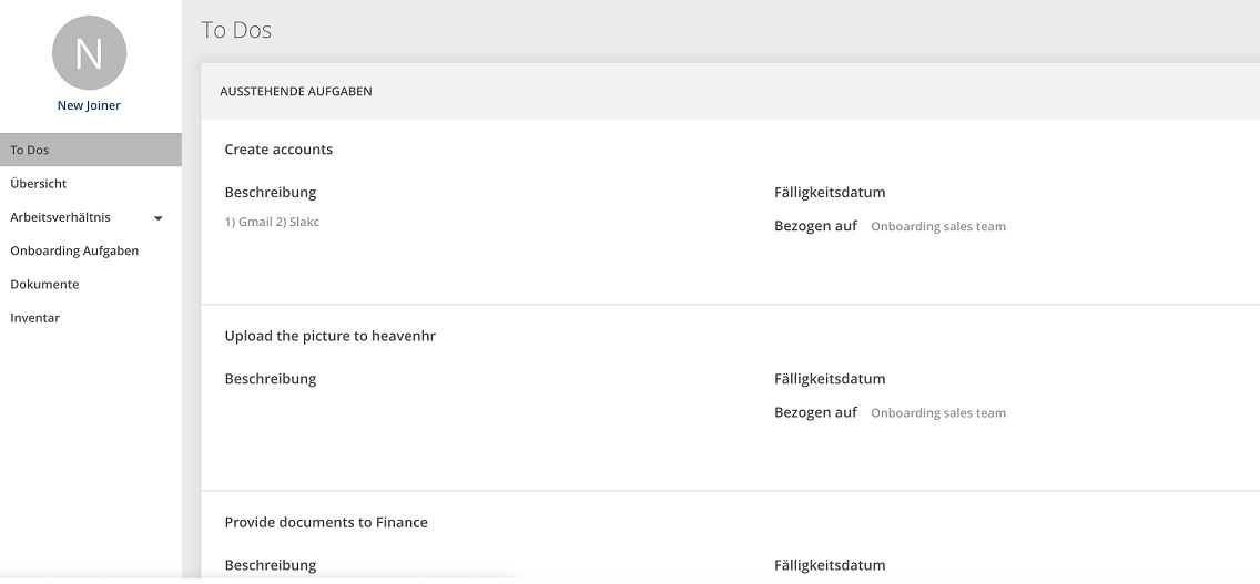 Onboarding employees with automated tasks