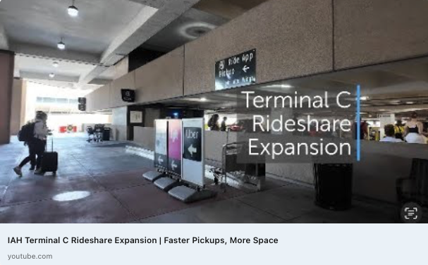 IAH Terminal C Rideshare video