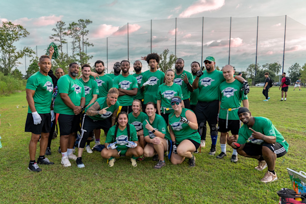 Building bonds on the field: Houston Airports Aviators in flag football debut