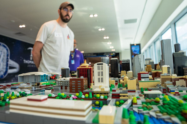 Microscale of downtown Houston now on display at Bush Airport