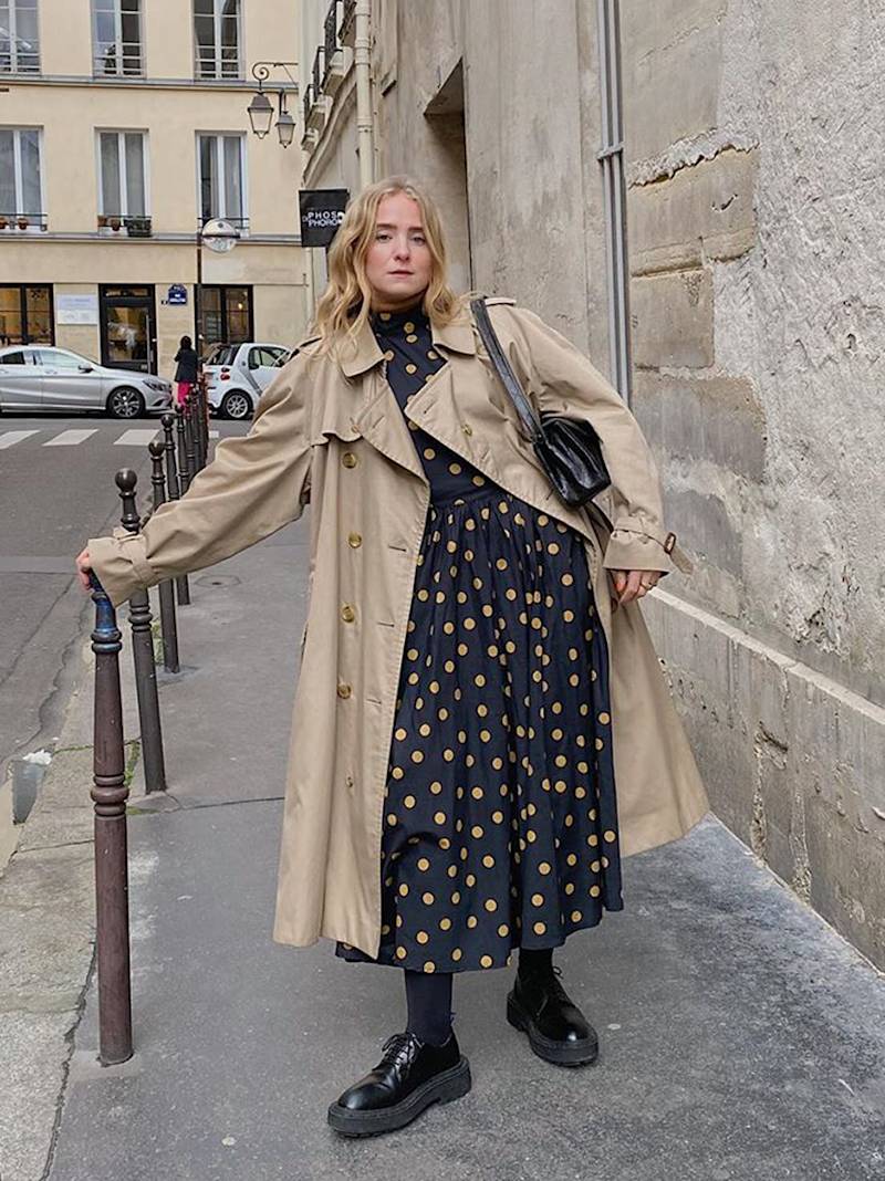Maxikleid + Trenchcoat