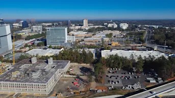 Aerial view of Kennesaw, GA