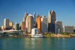 Cityscape of Detroit, Michigan