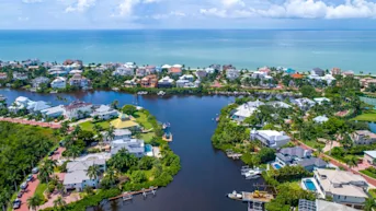 Aerial view of Bonita Springs, FL