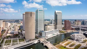Skyline view of downtown Tampa, FL