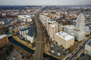Aerial view of Elizabeth, NJ